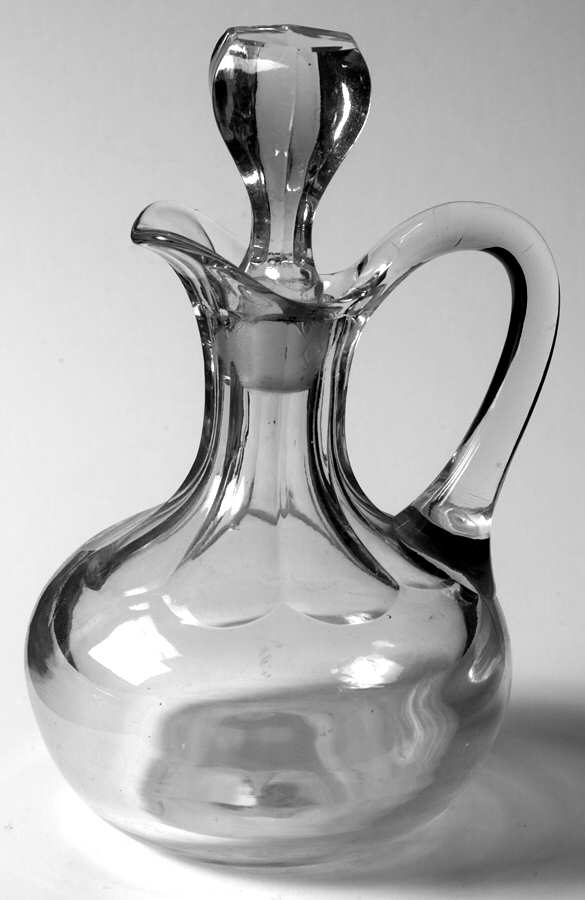 Flat Panel Clear 6 Oz Cruet & Stopper by Heisey-1