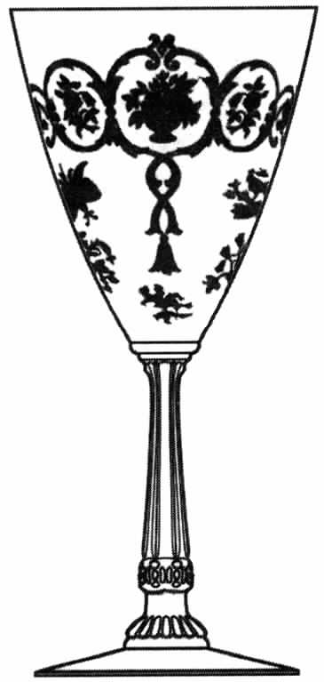 Formal Chintz Clear (Stem 3389) Water Goblet by Heisey-1
