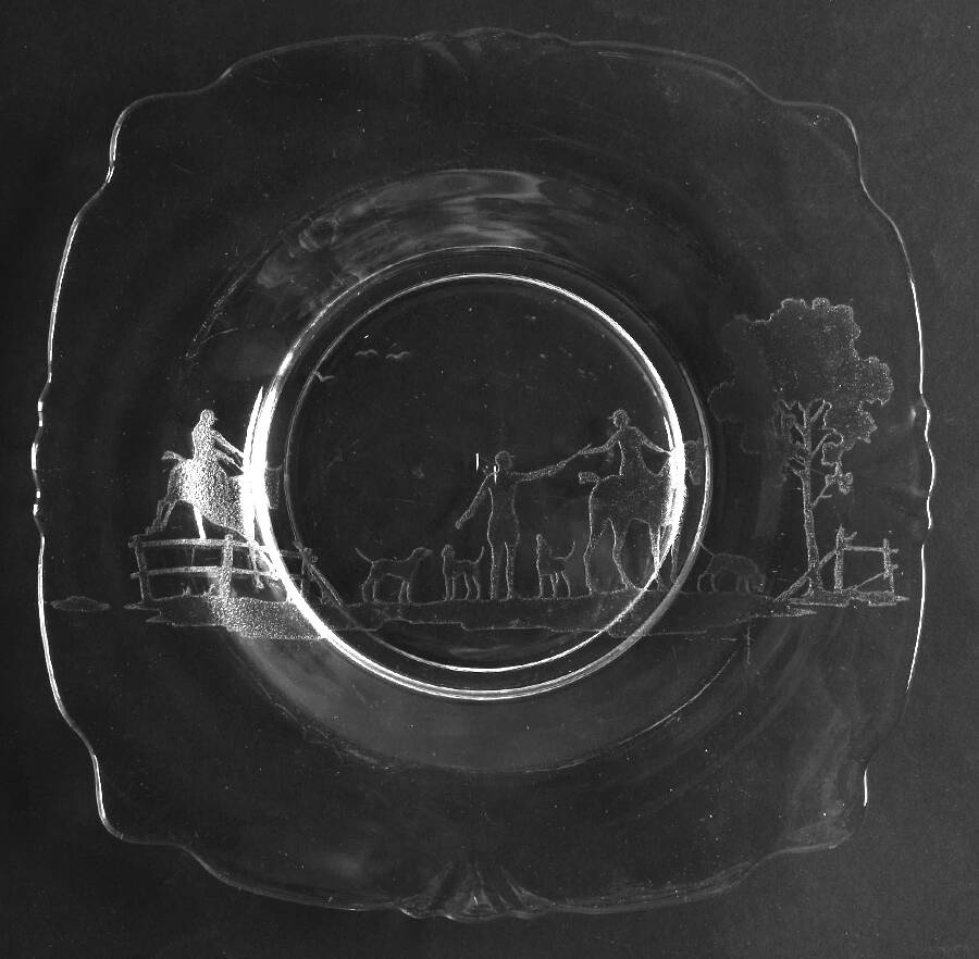 Foxchase Square Luncheon Plate by Heisey-1