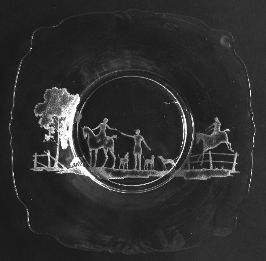 Foxchase Square Luncheon Plate by Heisey-1