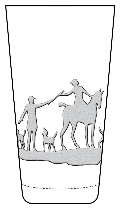 Foxchase 14 Oz Flat Tumbler by Heisey-1