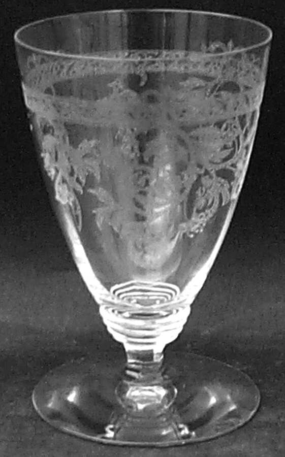 Frontenac Clear 8 Oz Footed Tumbler by Heisey-1