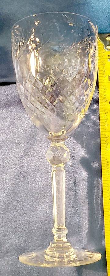 George VI Water Goblet by Heisey-1
