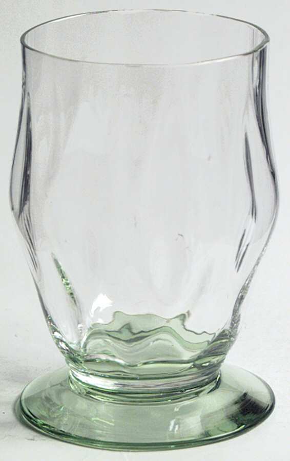 Glenford Clear with Green Base Oyster or Fruit Cocktail by Heisey-1