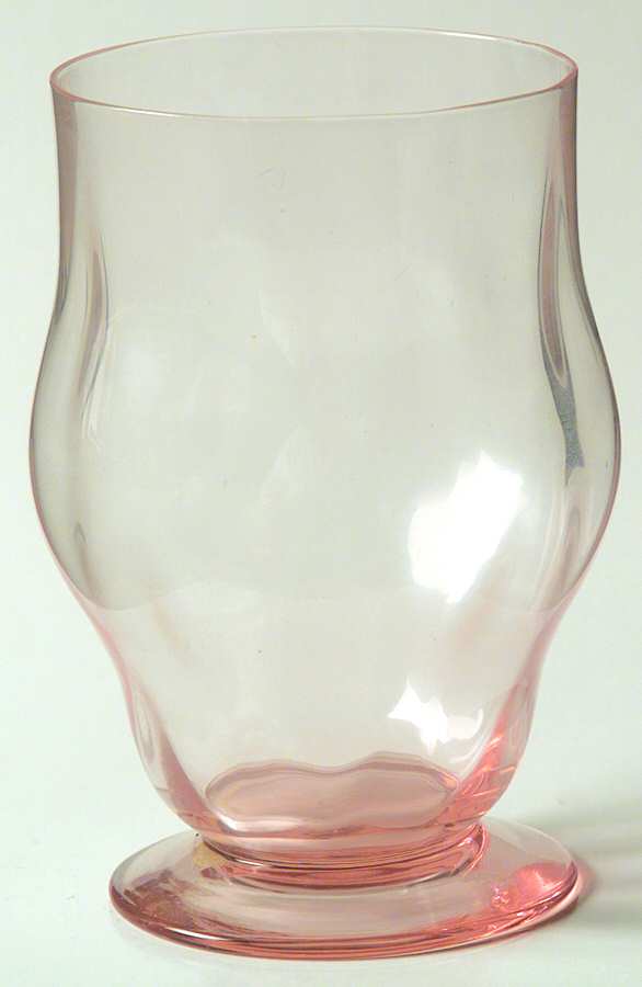 Glenford Flamingo Pink 8 Oz Footed Tumbler by Heisey-1