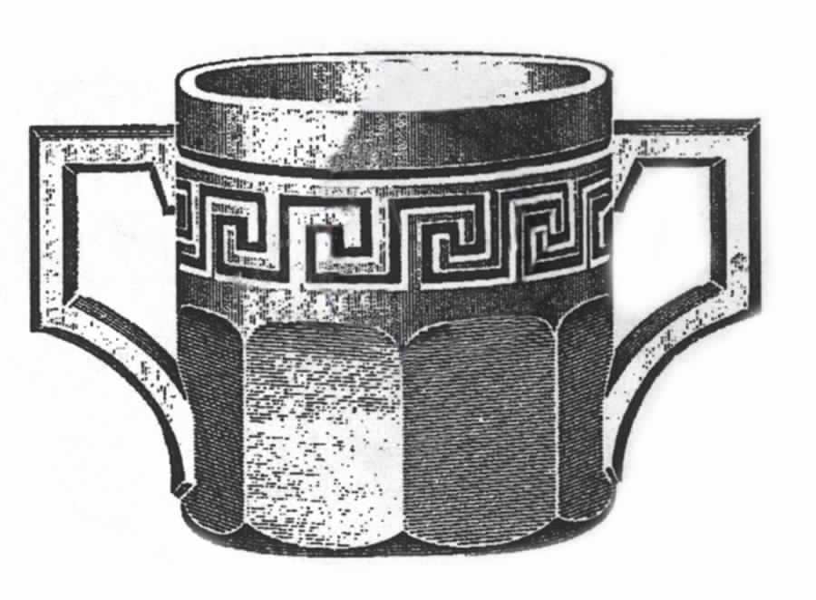 Greek Key Clear Open Spooner by Heisey-1