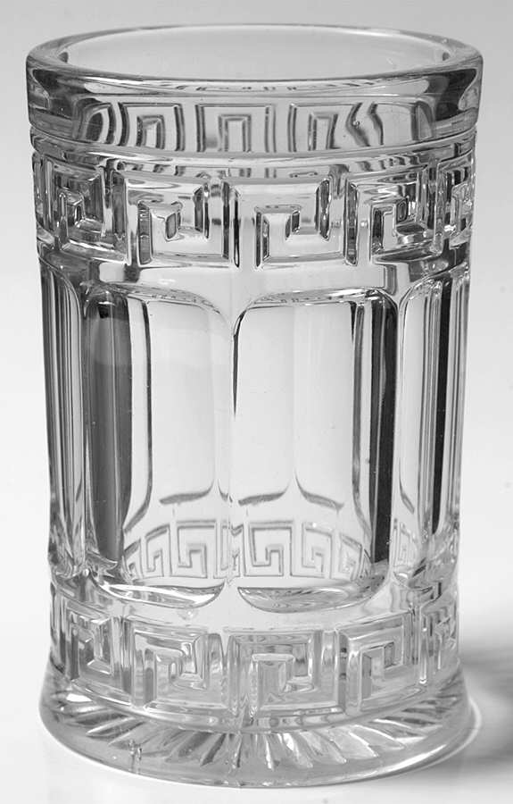 Greek Key Clear Celery Vase by Heisey-1