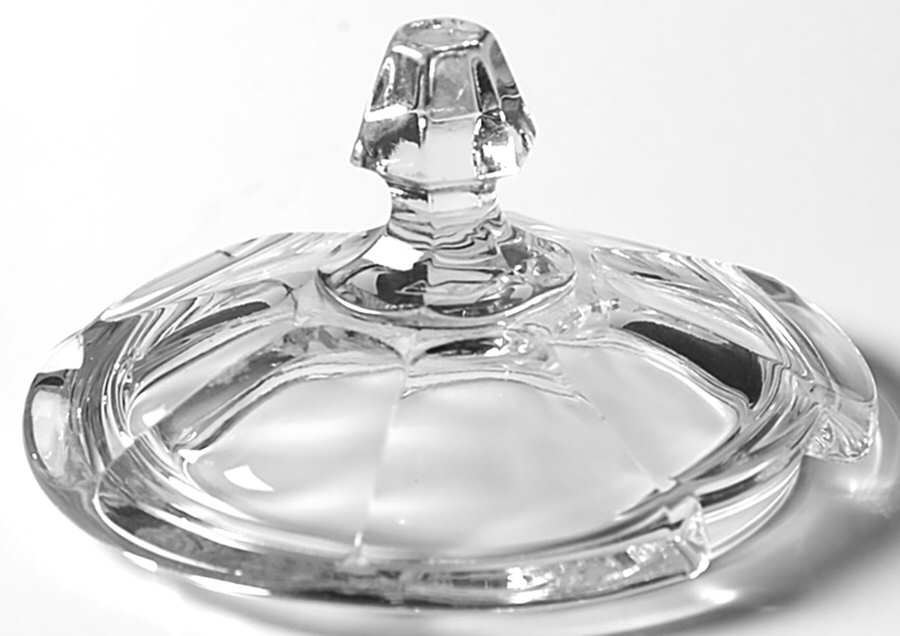 Greek Key Clear Lid for Individual Ice Tub by Heisey-1