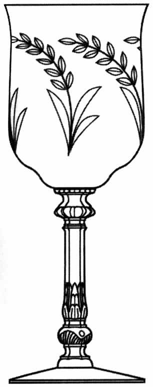 Harvester Water Goblet by Heisey-1