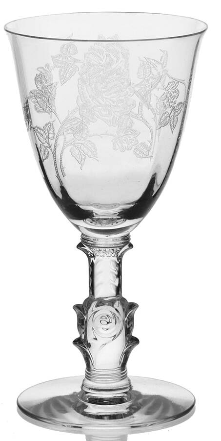 Heisey Rose Wine Glass by Heisey-1