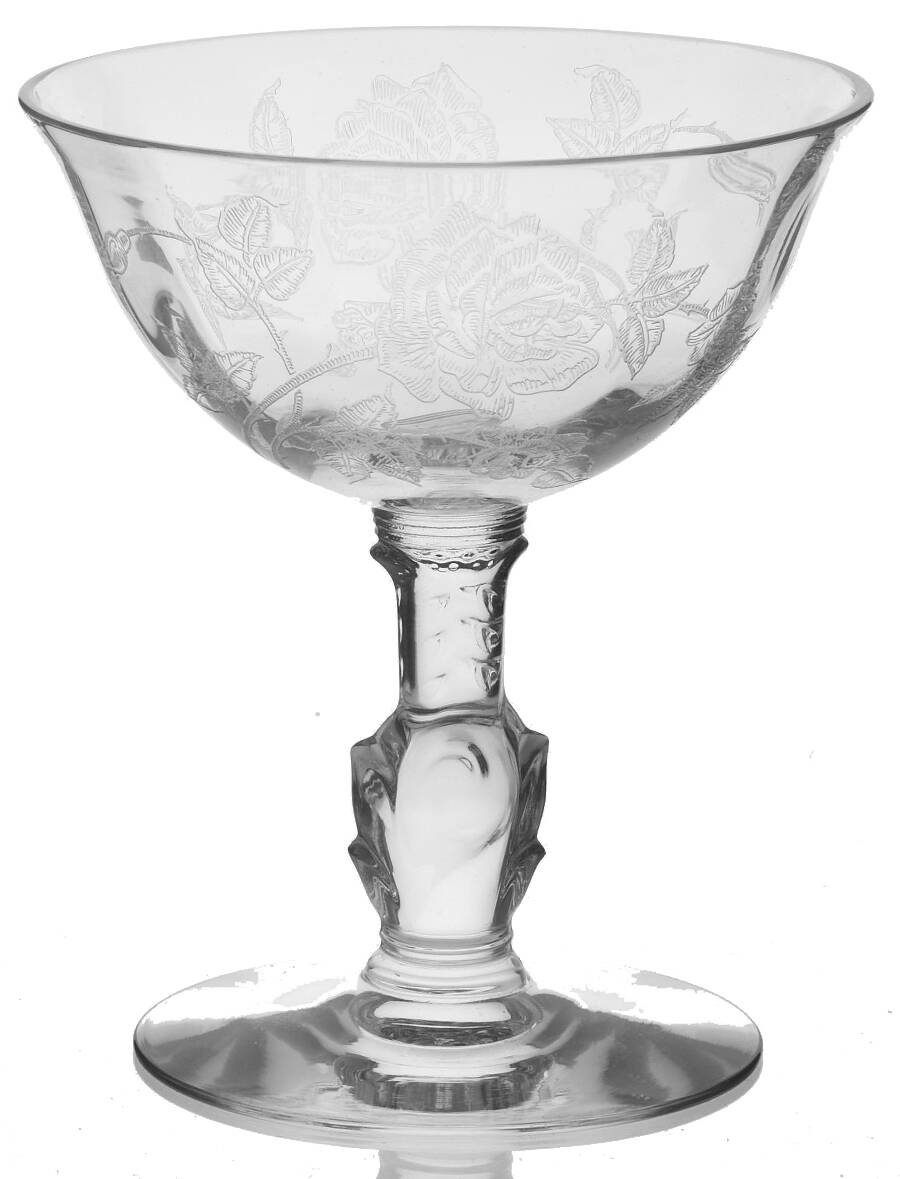 Heisey Rose Champagne/Tall Sherbet by Heisey-1