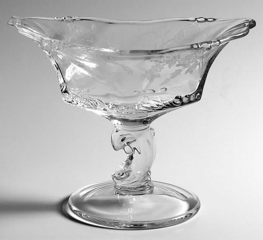 Heisey Rose Oval Comport by Heisey-1