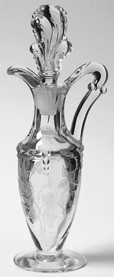 Heisey Rose Cruet & Stopper by Heisey-1