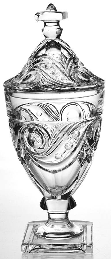 Ipswich Clear 1/2 Lb Candy Jar & Lid by Heisey-1