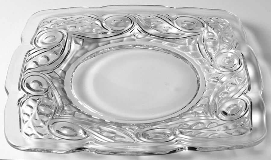 Ipswich Clear 7" Square Plate by Heisey-1