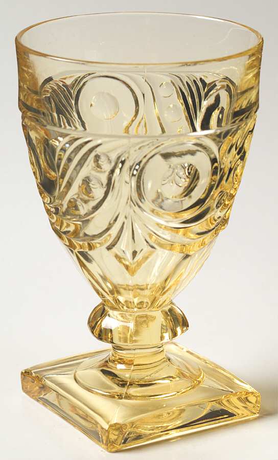 Ipswich Sahara Water Goblet by Heisey-1