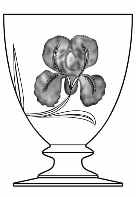 Iris Water Goblet by Heisey-1