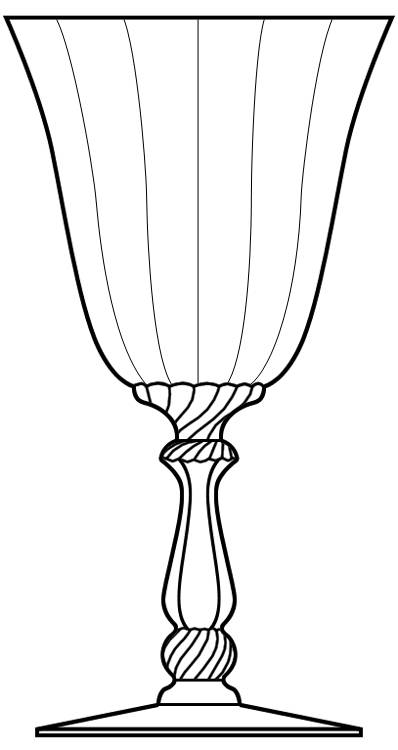 Jamestown Water Goblet by Heisey-1