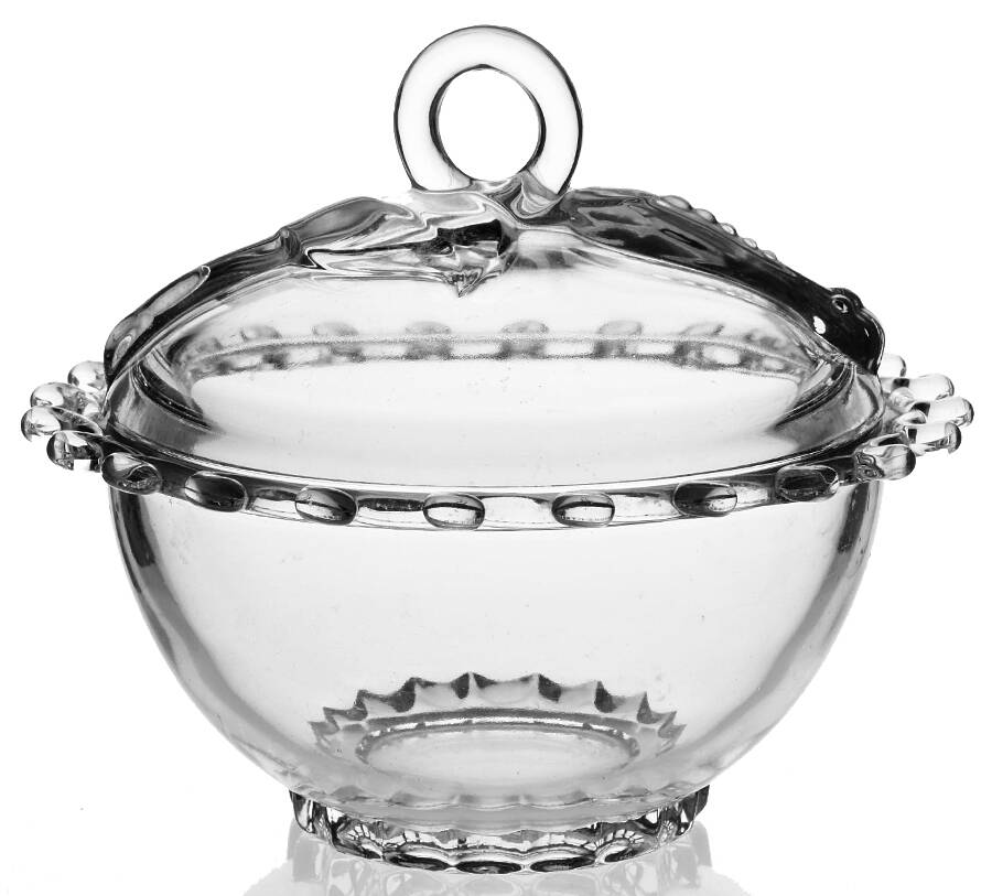 Lariat (Blown) Candy Dish & Lid by Heisey-1