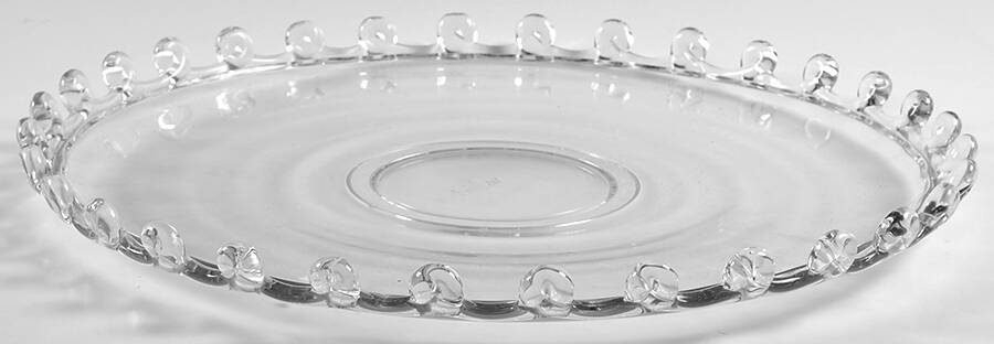 Lariat (Blown) Medium Rolled Edge Torte Plate by Heisey-1