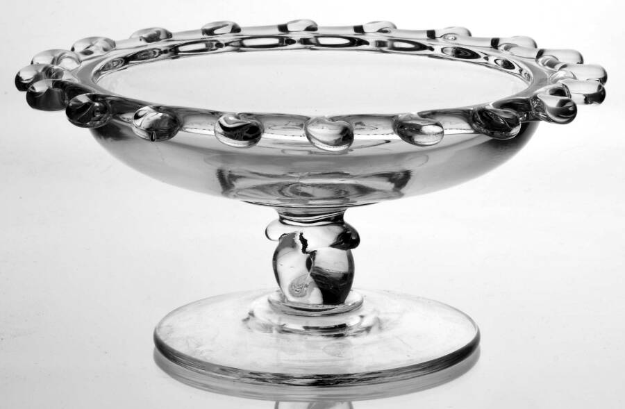 Lariat (Blown) Cheese Dish No Lid by Heisey-1