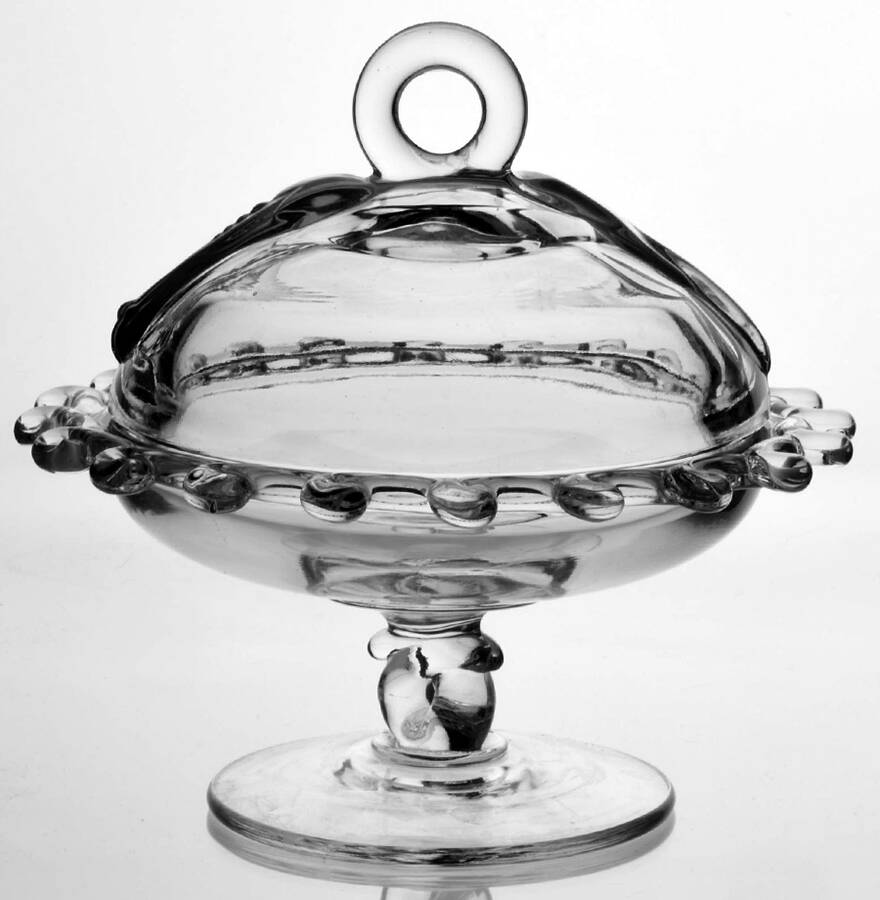 Lariat (Blown) Cheese Dish & Lid by Heisey-1