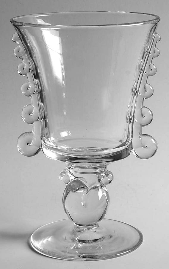 Lariat (Blown) Footed Urn No Lid by Heisey-1