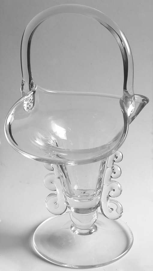 Lariat (Blown) 10" Basket by Heisey-1