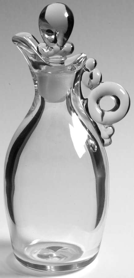 Lariat (Blown) Oil Cruet & Stopper by Heisey-1