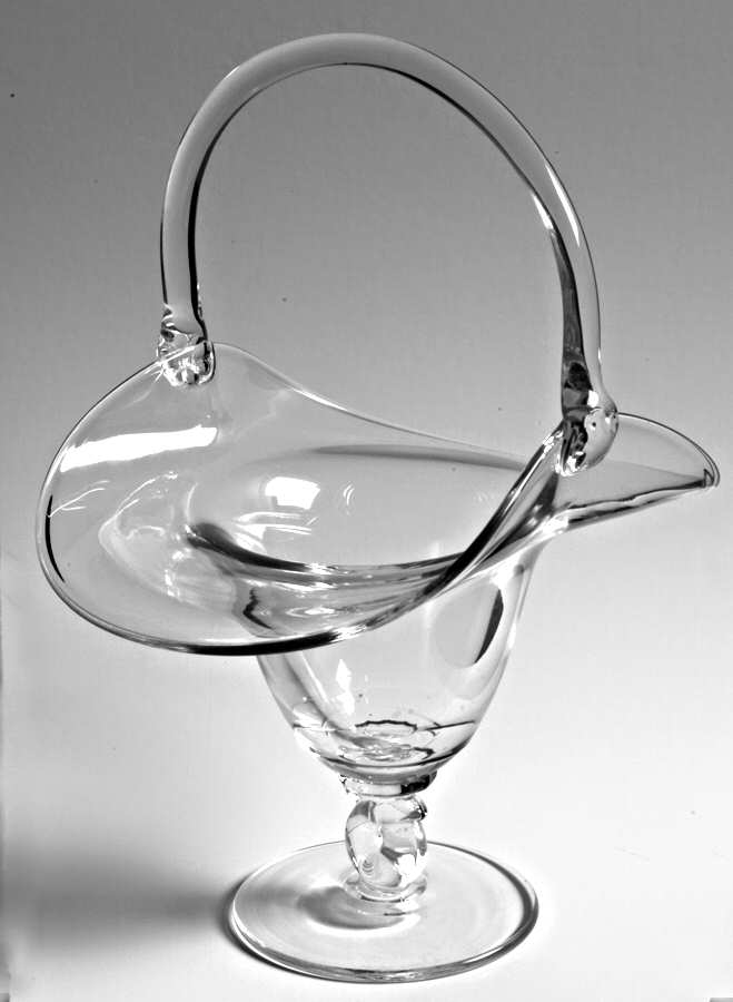 Lariat (Blown) 8" Basket by Heisey-1