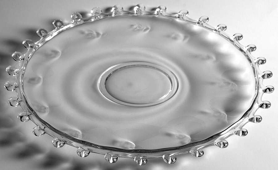Lariat (Blown) Deviled Egg Server by Heisey-1