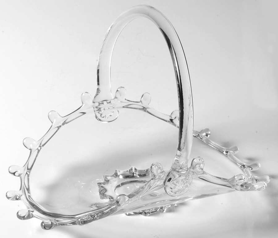 Lariat (Blown) Small Basket by Heisey-1