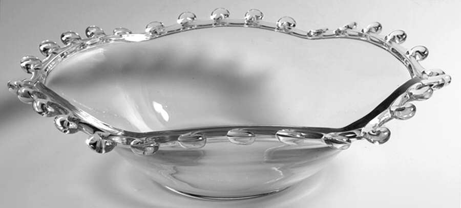 Lariat (Blown) Crimped Bowl by Heisey-1