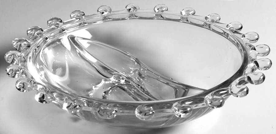 Lariat (Blown) 7" Round 2 Part Relish by Heisey-1