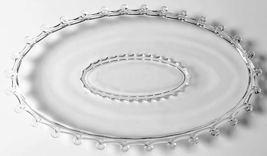 Lariat (Blown) 15" Oval Platter by Heisey-1