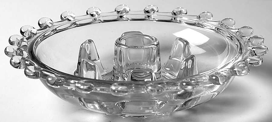 Lariat (Blown) Hurricane Lamp No Globe by Heisey-1