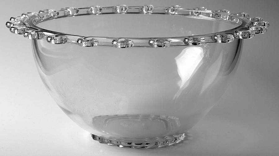 Lariat (Blown) Punch Bowl by Heisey-1