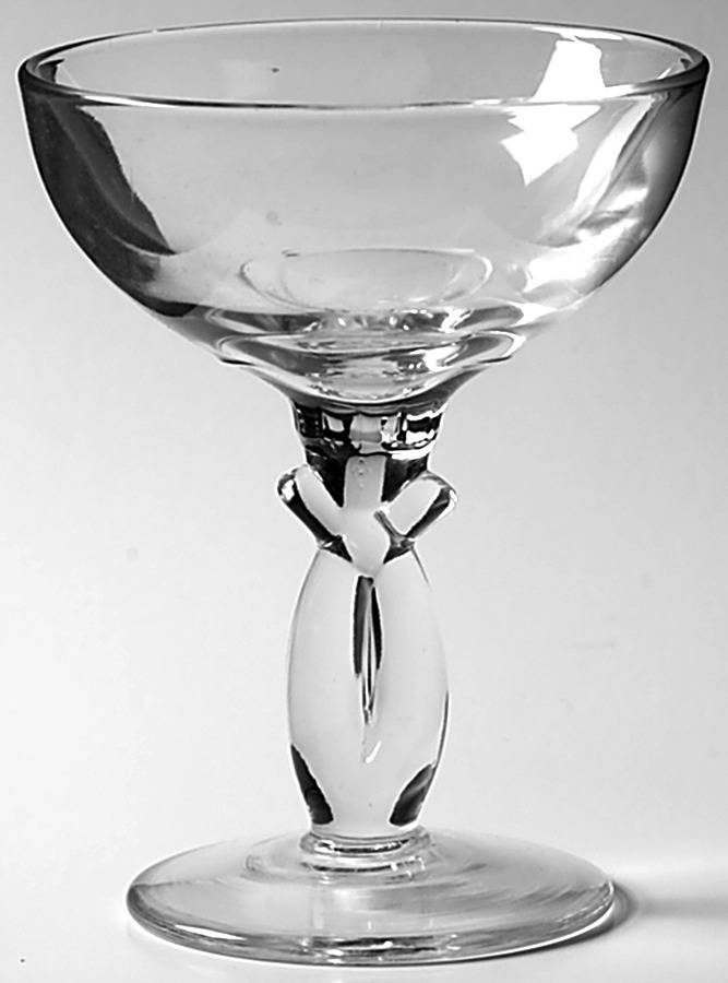 Lariat (Heavy, Pressed) Champagne/Tall Sherbet by Heisey-1