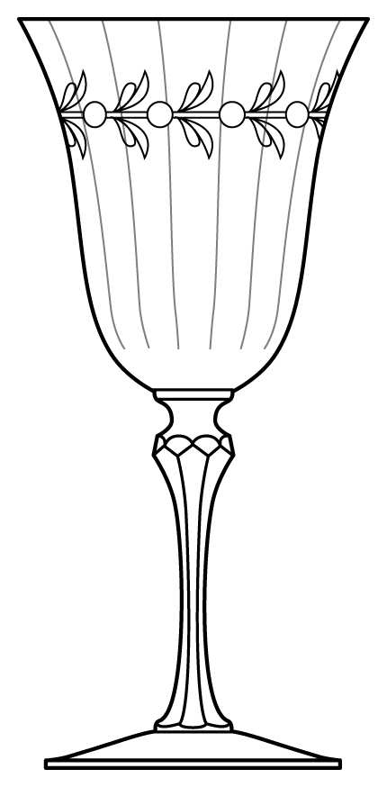 Laurel Water Goblet by Heisey-1