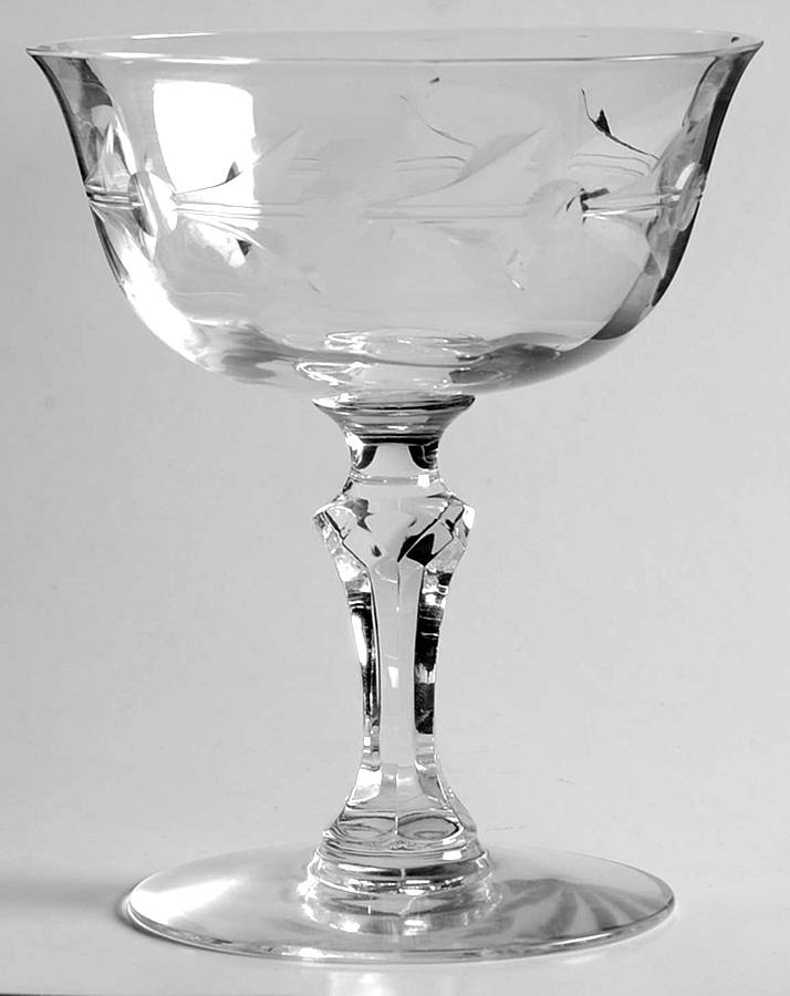 Laurel Champagne/Tall Sherbet by Heisey-1