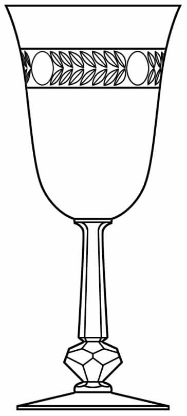 Laurel Wreath (Stem #4091) Water Goblet by Heisey-1