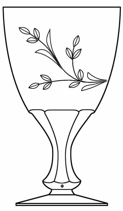Melody Clear Water Goblet by Heisey-1