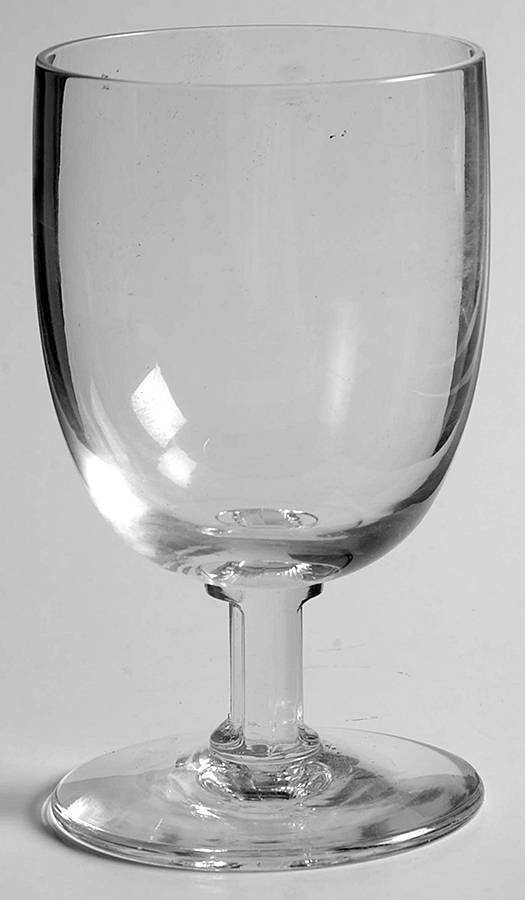 Midcentury Clear Water Goblet by Heisey-1