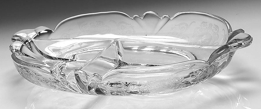 Minuet 11" Oval 3 Part Celery/Relish by Heisey-1