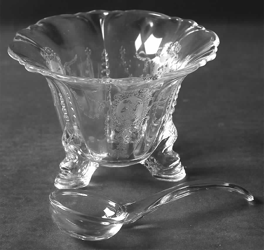 Minuet Mayonnaise and Ladle by Heisey-1