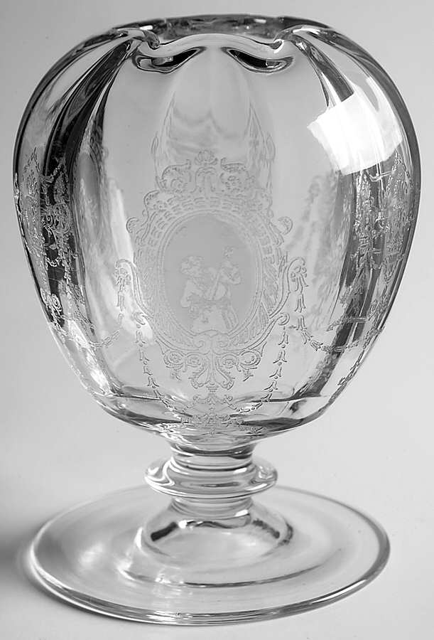 Minuet Footed Ivy Ball Vase by Heisey-1