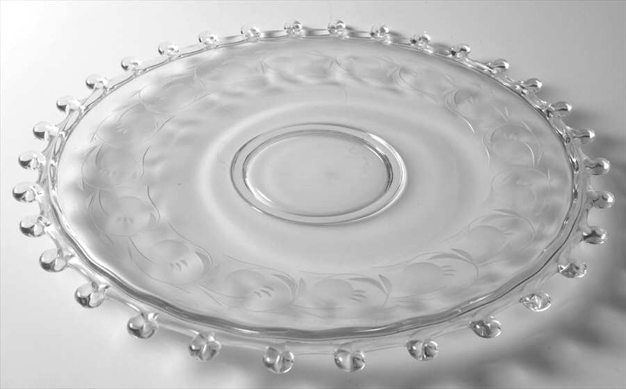 Moonglo (Stem 5040) Small Torte Plate by Heisey-1