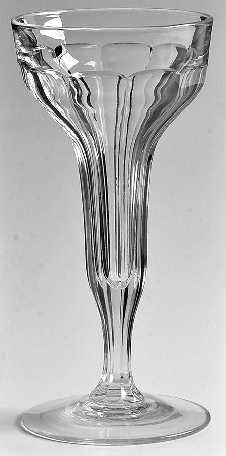 Narrow Flute Clear (Stem  393) Tall Hollow Stem Champagne by Heisey-1