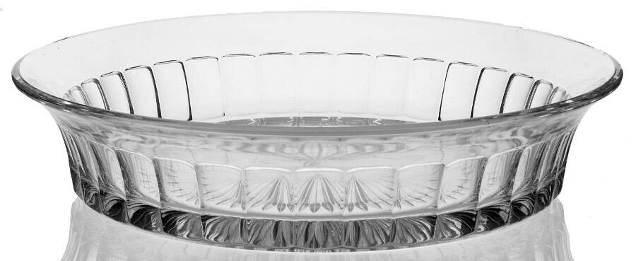 Narrow Flute Clear (Stem  393) 10" Lily Bowl by Heisey-1