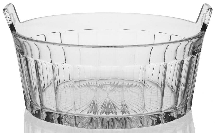 Narrow Flute Clear (Stem  393) Ice Tub by Heisey-1
